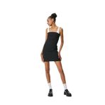 Koton Mini Kalem Elbise Renk Kontrastlı Askılı Slim Fit