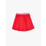Koton Mini Şort Etek Pileli Beli Lastikli