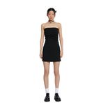 Koton Mini Straplez Elbise Drapeli
