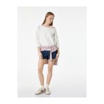 Koton Modal Karışımlı Uzun Kollu Kayık Yaka Oversize Baskılı Sweatshirt