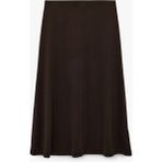 Koton Modal Kumaş Midi Etek - Kahve - XL