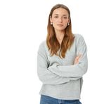 Koton Modal Kumaş Uzun Kollu Polo Yaka Sweatshirt