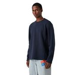 Koton NA1 Lacivert Bisiklet Yaka Erkek Basic Sweatshirt