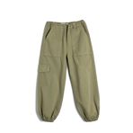 Koton Normal Bel Cep Detaylı Jogger Pantolon, Kız Çocuk, Haki, 11/12 Yaş