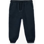 Koton Pamuklu Beli Bağcıklı Müslin Kumaş Basic Jogger Pantolon - Lacivert - Regular - 24 - 36 Ay