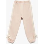 Koton Pamuklu Fiyonk Detaylı Şardonlu Jogger Pembe Kız Bebek Eşofman Altı 6WMG40057AK - 9 - 12 Ay - Açık Pembe