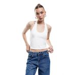 Koton Pamuklu Halter Yaka Kolsuz Crop Atlet