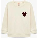 Koton Pamuklu Kalpli Baskılı Bisiklet Yaka Bej Kız Bebek Sweatshirt 6WMG10058AK - 12 - 18 Ay