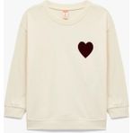 Koton Pamuklu Kalpli Baskılı Bisiklet Yaka Bej Kız Bebek Sweatshirt 6WMG10058AK - 18 - 24 Ay