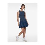 Koton Pamuklu Kolsuz Bisiklet Yaka Gipeli Mini Denim Elbise