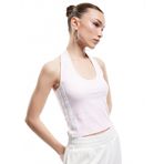 Koton Pamuklu Kolsuz Biyeli Slim Fit Pamuklu Halter Yaka Bluz