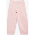 Koton Pamuklu Rahat Kalıp Düğmeli Cepli Balon Pantolon - Balloon Jeans - Pembe - Relax - 40