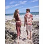 Koton Pamuklu Slim Fit Ajurlu Midi Boy Kroşe Etek - Bordo - XS