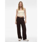 Koton Pamuklu Slim Fit U Yaka Kolsuz Bluz - Sarı