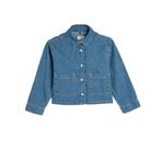 Koton Pamuklu Uzun Kollu Crop Denim Ceket