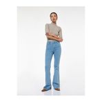 Koton Pamuklu Yüksek Bel Dar Kalıp İspanyol Paça Jean Pantolon - Flare Jeans
