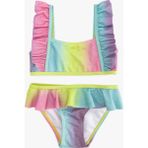 Koton Parlak Askılı Fırfırlı Bikini Takımı - Mor - 3 - 4 Yaş