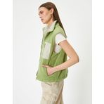 KOTON Polar Outdoor Yelek Dik Yaka Cepli