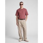 Koton Pudra Erkek Regular Fit Bisiklet Yaka Pamuklu Basic Kısa Kollu Tişört Model Kodu: 6SAM10011MKPUDRA - Bordo
