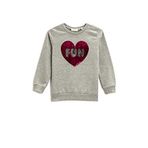 Koton Pullu Pamuklu Bisiklet Yaka Uzun Kollu Kız Çocuk Sweatshirt