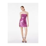 Koton Pullu Payetli Kolsuz Straplez Yaka Bodycon Mini Abiye Elbise
