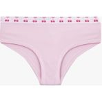 Koton Rahat Kalıp Kiraz Baskılı Pamuklu Yüksek Bel Hipster Külot - Pembe - XL