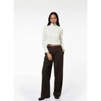 Koton Regular Fit Dik Yaka Uzun Kollu Body , XL, 6WAK50008EK, Ekru, Kadın