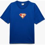 Koton Regular Fit Kısa Kollu Bisiklet Yaka Lisanslı Superman Tişört - Mavi