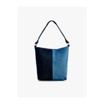 Koton Renk Bloklu Denim Tote Çanta