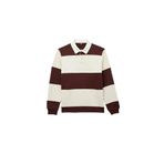 Koton Renk Bloklu Polo Yaka Bordo Erkek Sweatshirt, M Beden