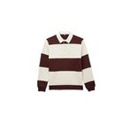 Koton Renk Bloklu Polo Yaka Bordo Erkek Sweatshirt, XL Beden