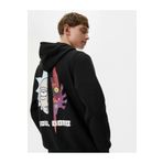 Koton Rick And Morty Arkası Baskılı Kapşonlu Sweatshirt Lisanslı Şardonlu