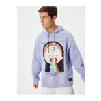Koton Rick And Morty Kapşonlu Sweatshirt Rahat Kesim Lisanslı Baskılı Şardonlu