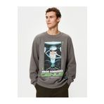 Koton Rick And Morty Sweatshirt Bisiklet Yaka Lisanslı Baskılı Şardonlu