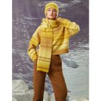 Koton Şahika Ercümen XKoton - Balıkçı Yaka Örgü Oversize Kazak - Sarı