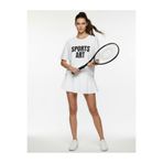 Koton Scuba Kumaş Yüksek Bel Rahat Kesim Mini Şortlu Tenis Eteği