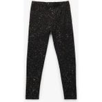 Koton Sim Detaylı Siyah Pamuklu Tayt Kız Çocuklar İçin Slim Fit Günlük Kullanım - 9 - 10 Yaş