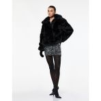 Koton Slim Fit A Kesim Pullu Payetli Mini Etek - Gri