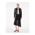 Koton Slim Fit Asimetrik Kesim Puantiyeli Midi Etek