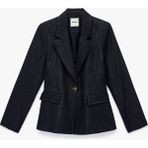 Koton Slim Fit Cepli Uzun Kollu Denim Blazer Ceket - 38 - Lacivert
