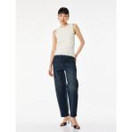 Koton Slim Fit Dantel Detaylı Bisiklet Yaka Kolsuz Bluz - Sarı - XS
