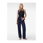 Koton Slim Fit Düğmeli Bisiklet Yaka Peplum Kesim Yelek