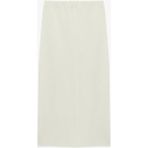 Koton Slim Fit Standart Bel Midi Boy Kalem Etek - Ekru - XS