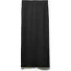 Koton Standart Bel Slim Fit Dokulu Midi Boy Kalem Etek - Siyah