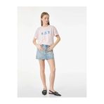 Koton Stitch Lisanslı Pembe Kadın T-Shirt 6SAL10109IK