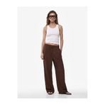 Koton Straight Fit Pileli Kemerli Geniş Paça Pantolon