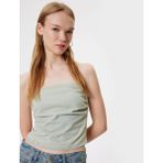 Koton Straplez Büstiyer Kolsuz Arkası Fermuarlı Slim Fit - 40 - Yeşil