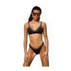 Koton Taşlı Bikini Altı Normal Bel SİYAH 42