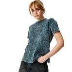 Koton Tişört Batik Desenli Kısa Kollu Bisiklet Yaka Pamuklu