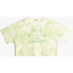 Koton Tişört Crop Oversize Batik Desenli Bisiklet Yaka Baskılı - 6 - 7 Yaş - Yeşil